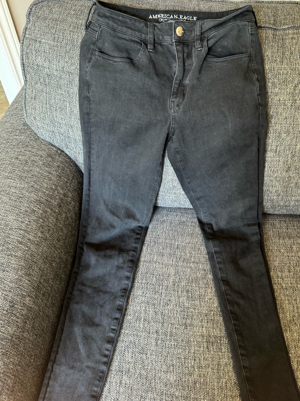 American Eagle Outfitters Women's Charcoal Black Skinny Jeans